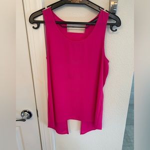 Express Pink Sleeveless Tank with open back. XS. Like new.